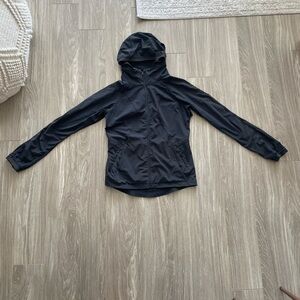 Black Hooded Lululemon Jacket